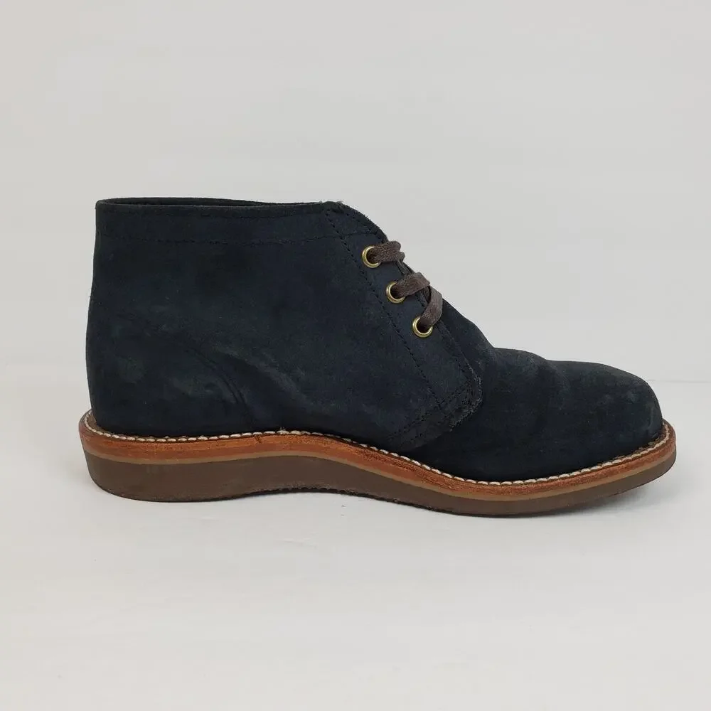 Original Chippewa Milford Mens Size 7.5 E Navy Blue Black Suede Chukka Boots